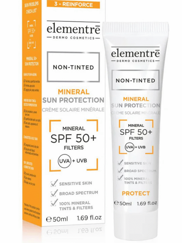 Elementrē SPF 50+ Mineraalne päikesekaitse näole- toonimata, 50 ml