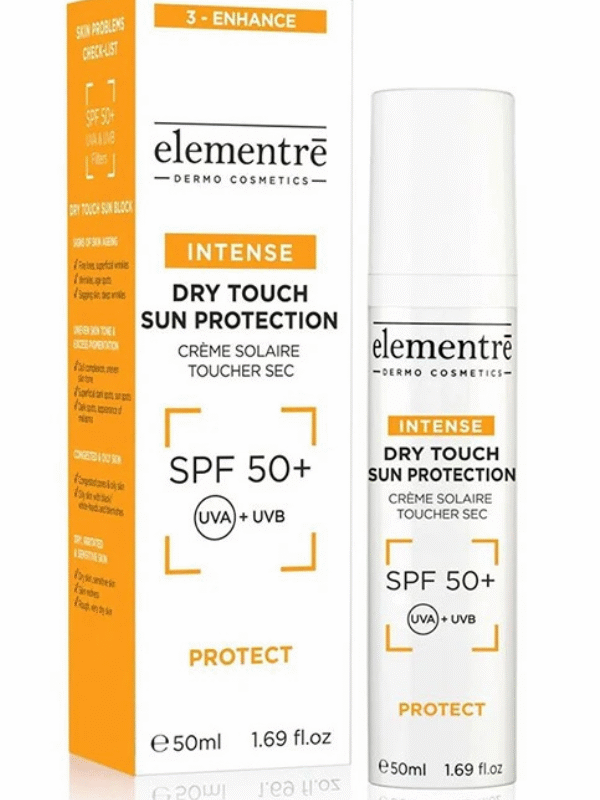 Elementrē SPF50+ Dry Touch Sun Protection – päikesekaitse näole, 50 ml