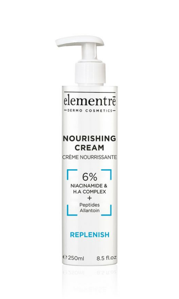 Elementrē nourishing and deeply hydrating face cream, salon size, 250ml