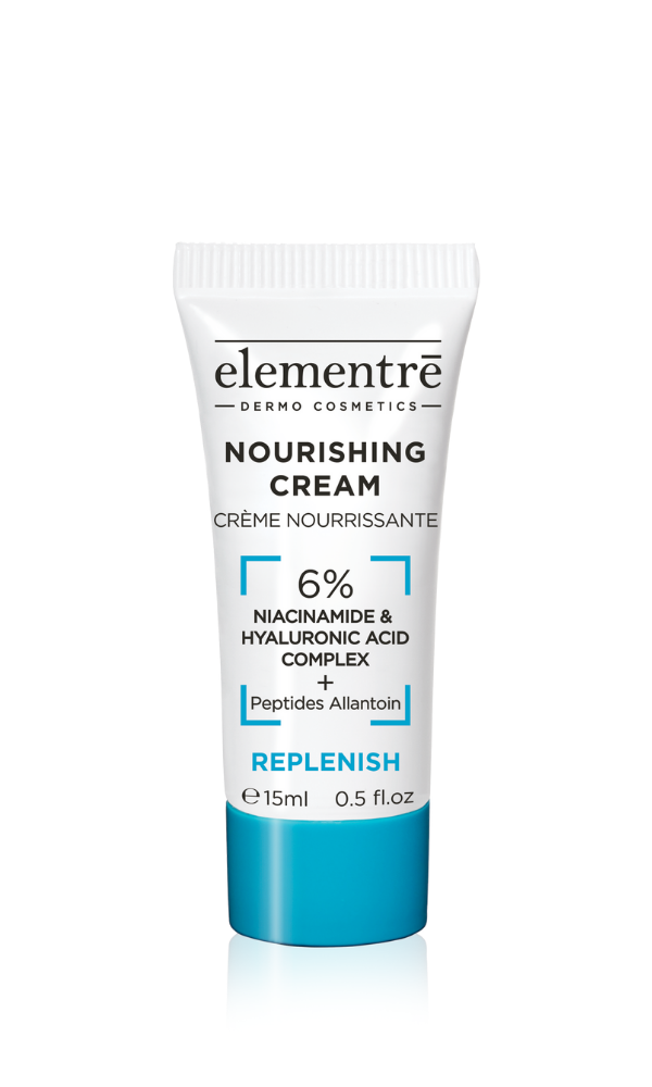 Elementrē nourishing and deeply hydrating face cream, travel size, 15ml