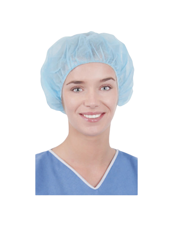 Medline disposable cap, blue (polypropylene, 100 pcs)