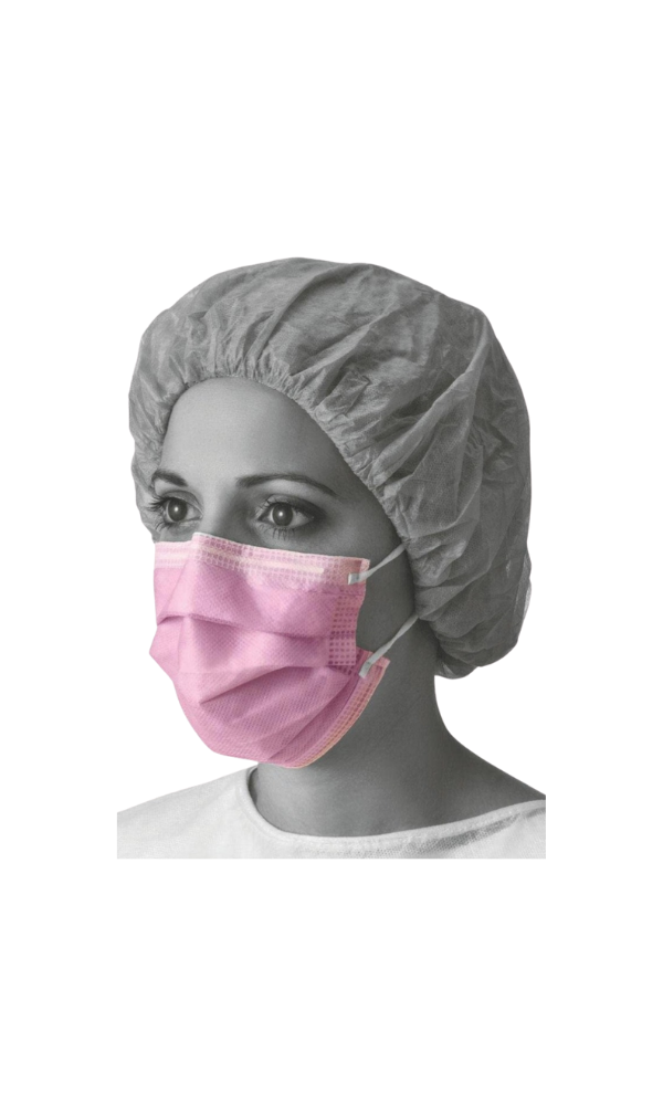 Medline procedure face mask, purple (fluid-resistant, anti-fog, 50 pcs) - Image 2
