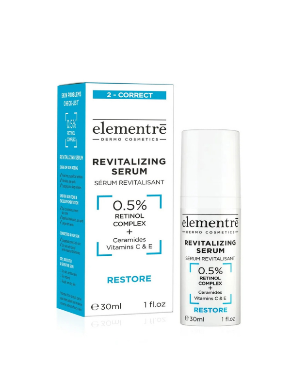 Elementrē 0.5% Retinol Serum – nahka uuendav seerum retinooliga, 30 ml