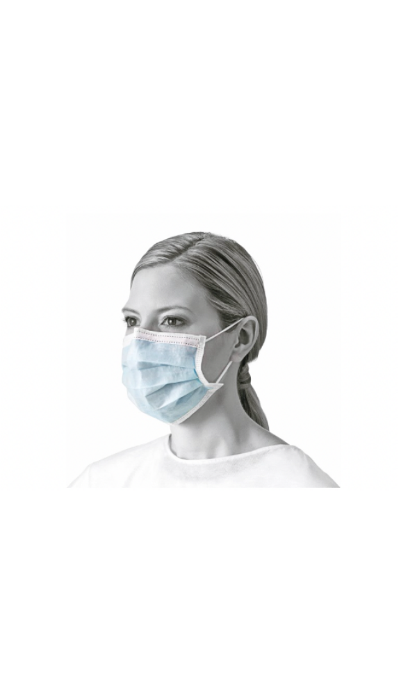 Medline Type II Procedure Face Mask (Blue, 50 pcs) - Image 2