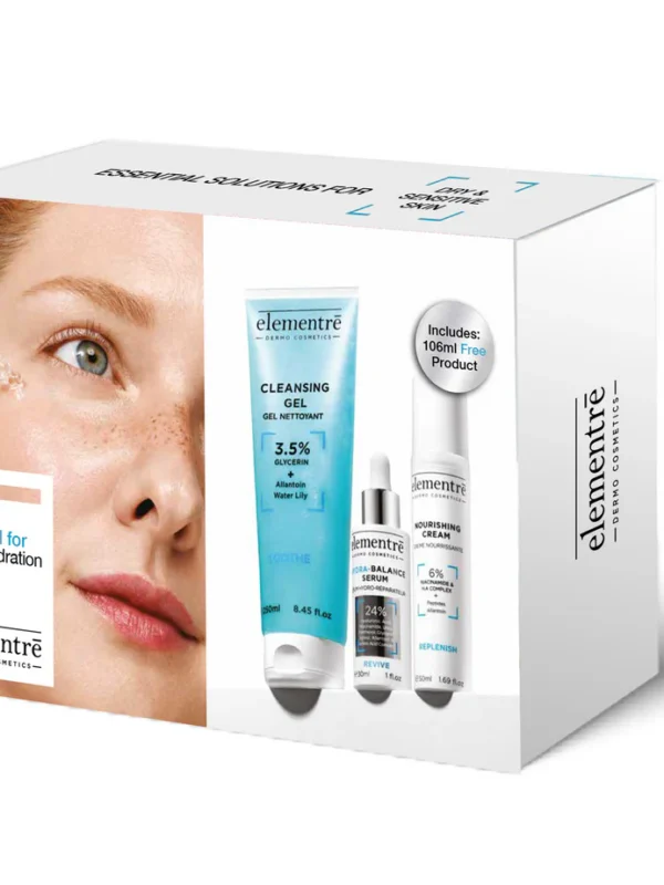 3-astmeline hoolduskomplekt kuivale ja tundlikule nahale