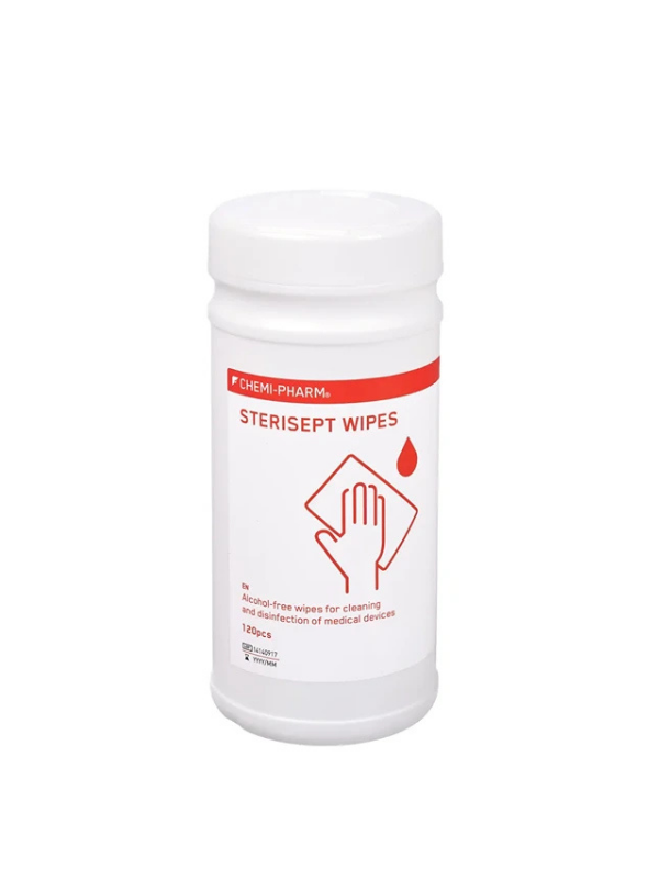 Sterisept Wipes - alkoholivabad desinfitseerivad puhastusrätikud 120tk