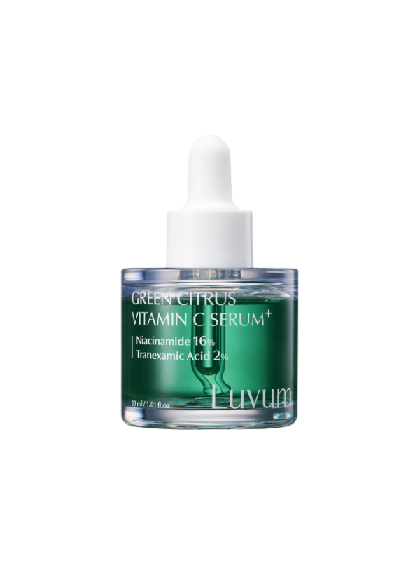 Luvum Green Citrus Vitamin C Serum Plus – kirgastav ja nahatooni ühtlustav vitamiiniseerum, 30 ml