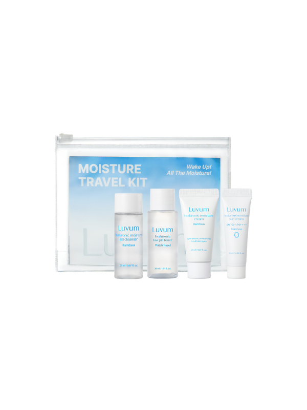 Luvum Moisture Travel Kit – niisutav näohoolduskomplekt reisile, 4 toodet