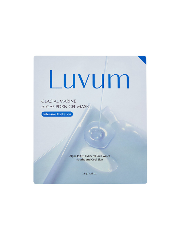 Luvum Glacial Marine Algae-PDRN Gel Mask – jahutav ja intensiivselt niisutav PDRN hüdrogeelmask, 5 tk