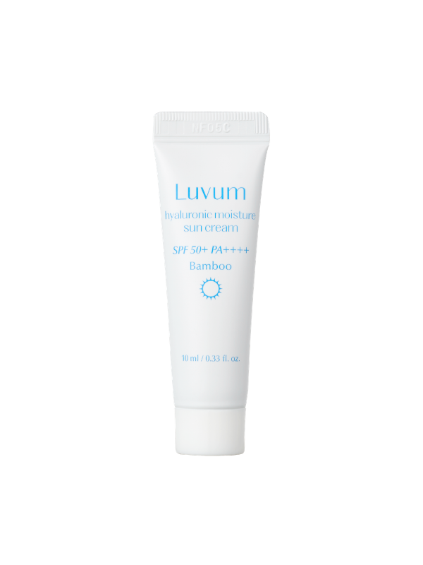 Luvum Bamboo Hyaluronic Moisture Suncream – niisutav päikesekaitsekreem SPF 50+ reisisuuruses, 10 ml