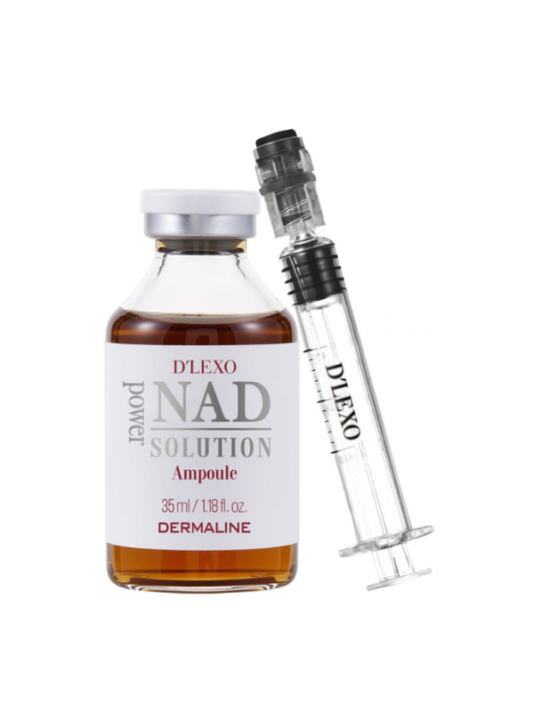Dermaline D'LEXO NAD Power Solution Ampoule – niisutav ja elastsust toetav NAD-seerum, 35 ml